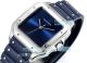 Swiss clone THB Cartier Santos Automatic Blue Dial Rubber Strap Watch (6)_th.jpg